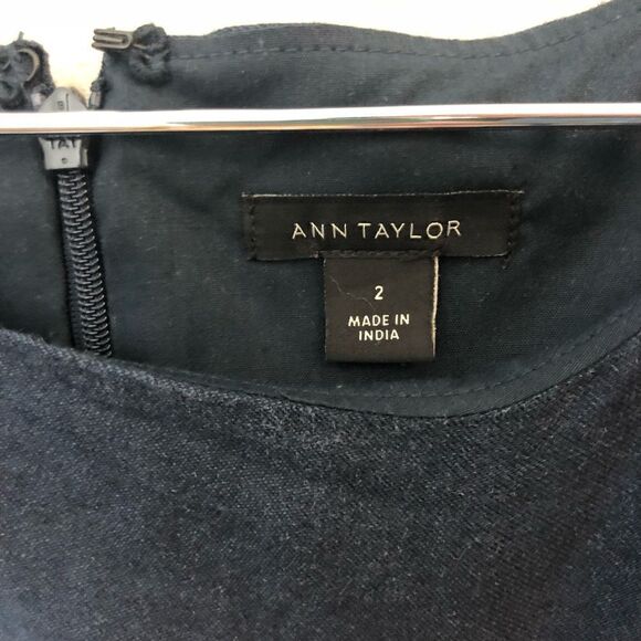 Ann Taylor Striped Blue and Green Dress - Picture 2 of 3
